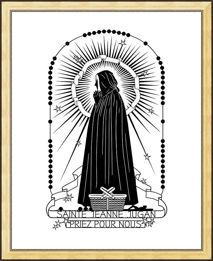 Wall Frame Gold - St. Jeanne Jugan by Dan Paulos - Trinity Stores