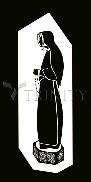 Wall Frame Black, Matted - Bl. Pauline by Dan Paulos - Trinity Stores