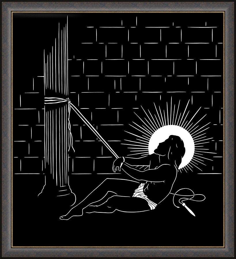 Wall Frame Espresso - Scourging by Dan Paulos - Trinity Stores