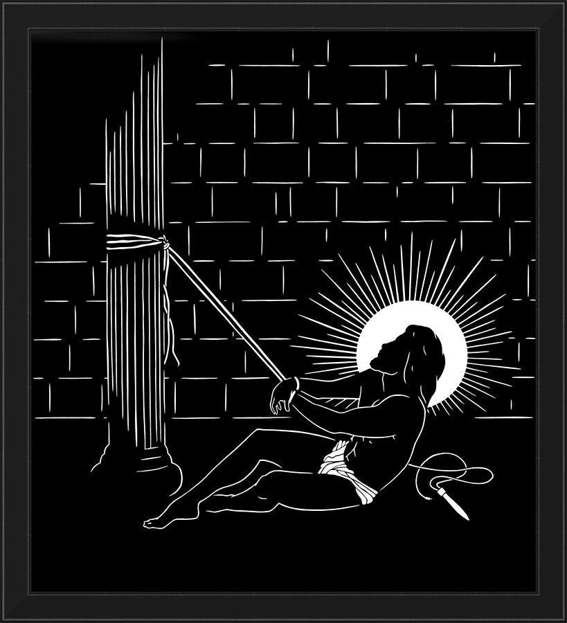 Wall Frame Black - Scourging by Dan Paulos - Trinity Stores