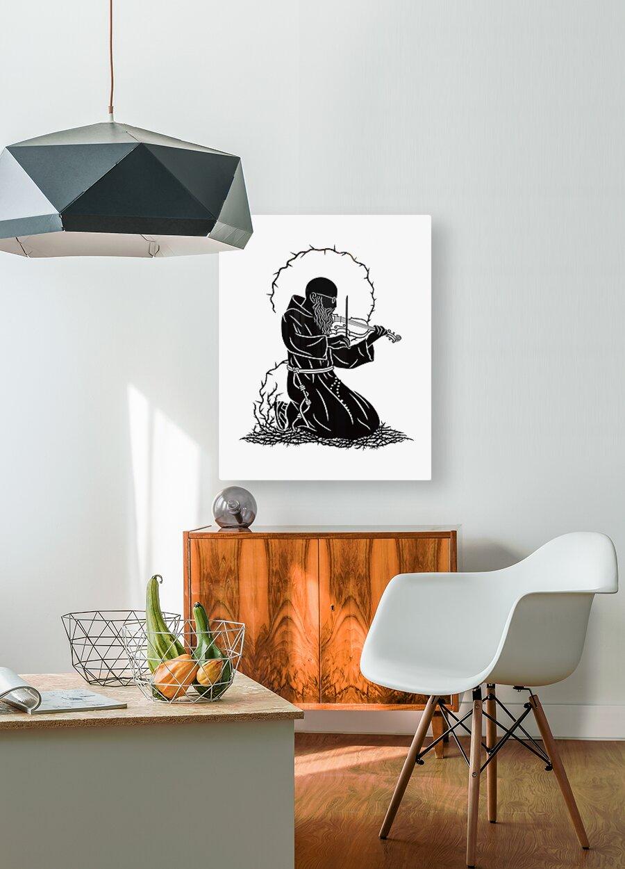Metal Print - Bl. Solanus Casey Violin by Dan Paulos - Trinity Stores