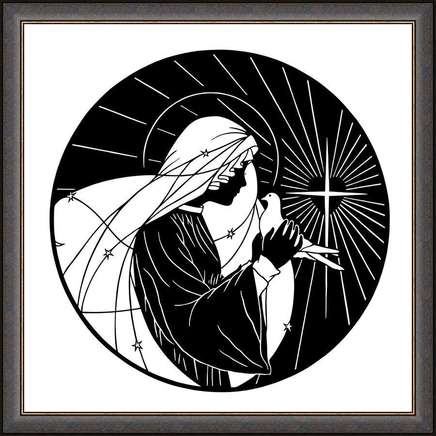 Wall Frame Espresso - Santa Maria de la Paz by Dan Paulos - Trinity Stores