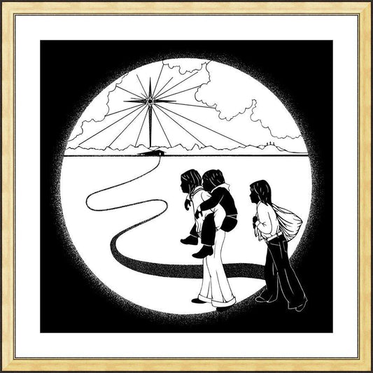 Wall Frame Gold, Matted - Come to the Stable by Dan Paulos - Trinity Stores