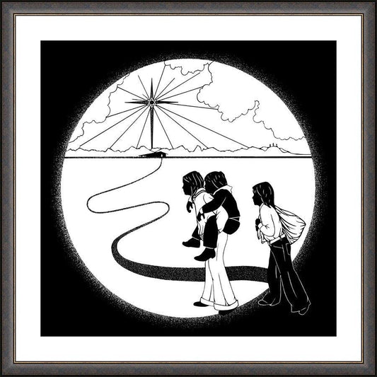 Wall Frame Espresso, Matted - Come to the Stable by Dan Paulos - Trinity Stores