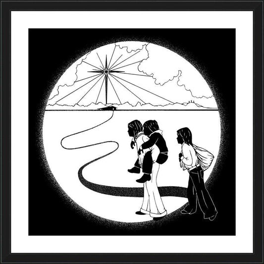 Wall Frame Black, Matted - Come to the Stable by Dan Paulos - Trinity Stores