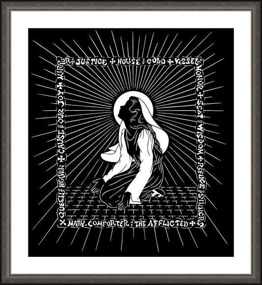 Wall Frame Espresso, Matted - Chosen One by Dan Paulos - Trinity Stores