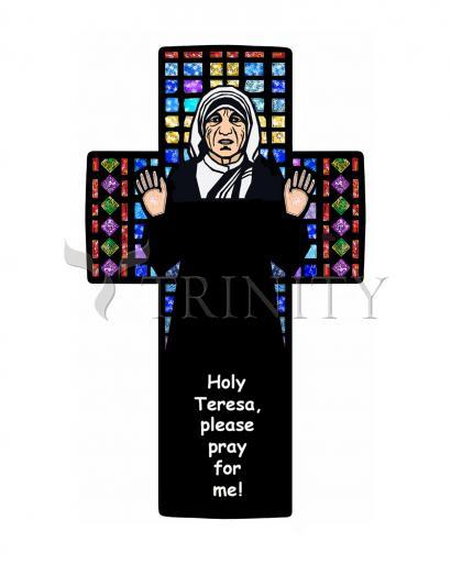Wall Frame Gold, Matted - St. Teresa of Calcutta Cross by Dan Paulos - Trinity Stores