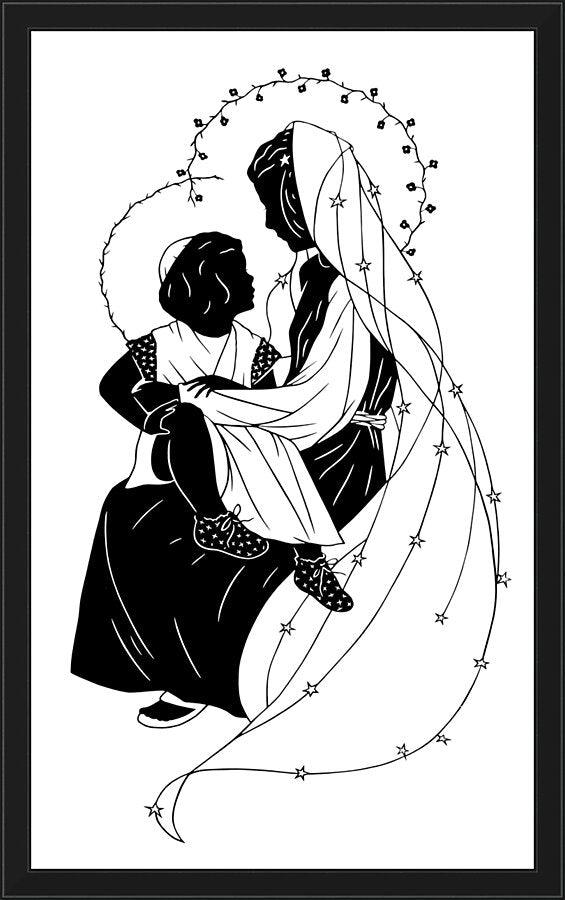 Wall Frame Black - O Tell Me Another by Dan Paulos