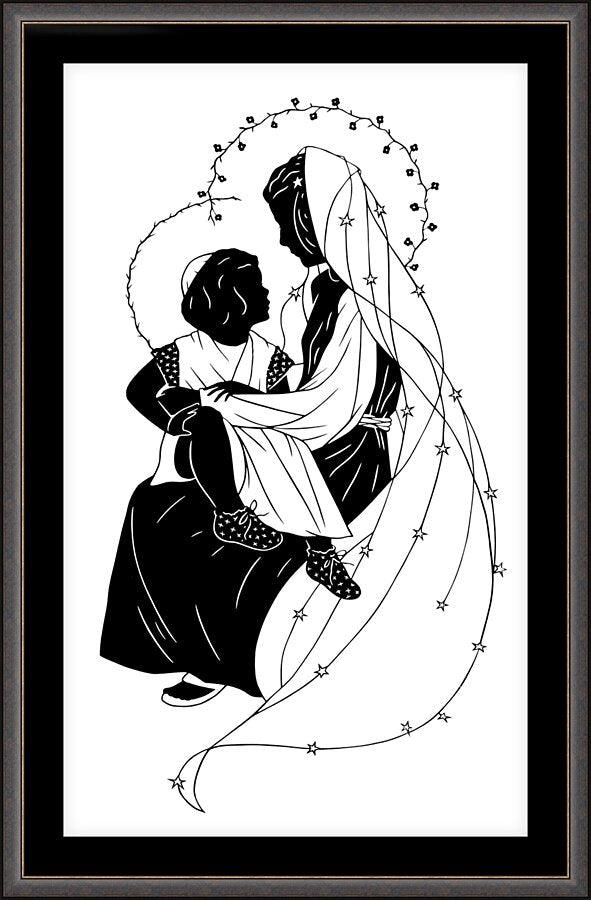 Wall Frame Espresso, Matted - O Tell Me Another by Dan Paulos