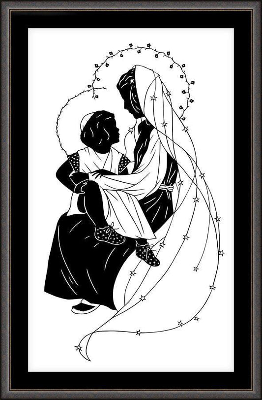 Wall Frame Espresso, Matted - O Tell Me Another by Dan Paulos