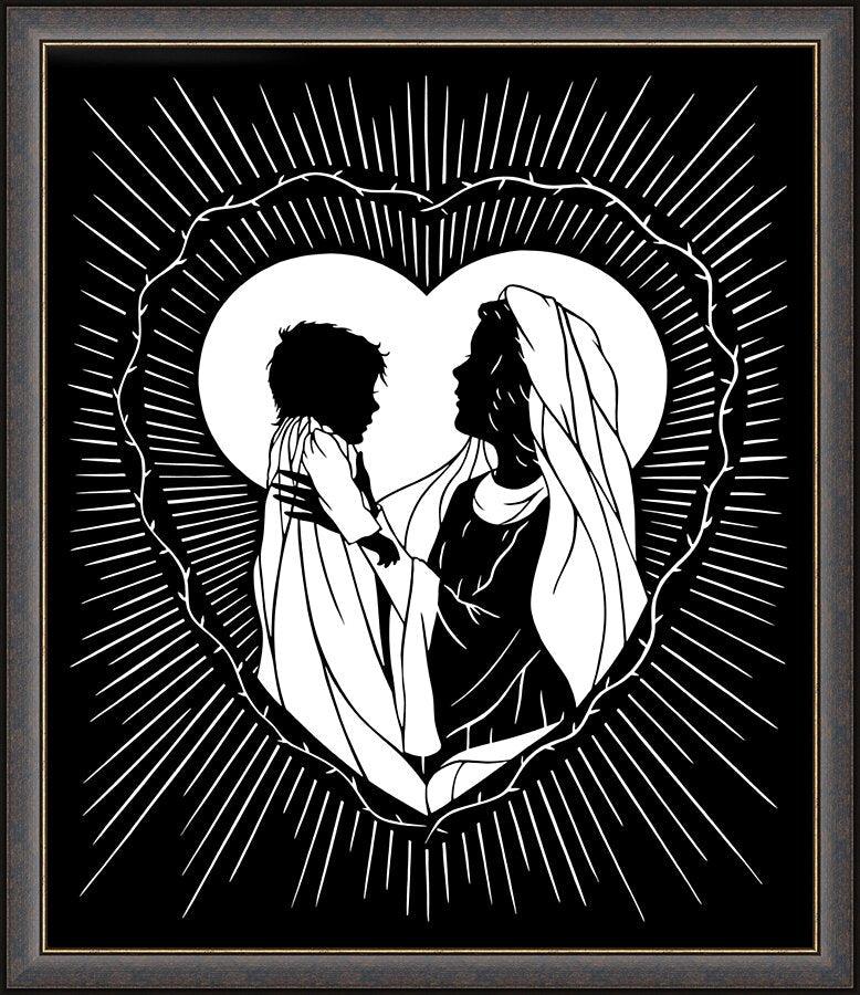 Wall Frame Espresso - Sweetest Gift, A Mother's Smile by Dan Paulos - Trinity Stores