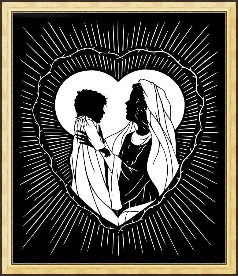 Wall Frame Gold - Sweetest Gift, A Mother's Smile by Dan Paulos - Trinity Stores