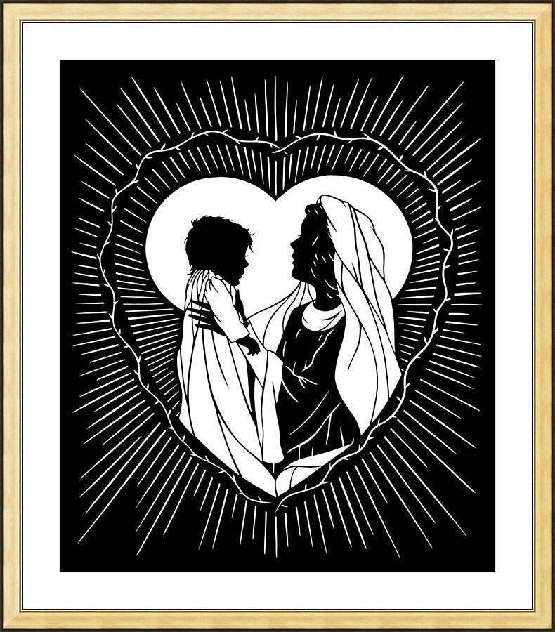 Wall Frame Gold, Matted - Sweetest Gift, A Mother's Smile by Dan Paulos - Trinity Stores