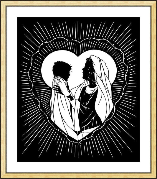 Wall Frame Gold, Matted - Sweetest Gift, A Mother's Smile by Dan Paulos - Trinity Stores