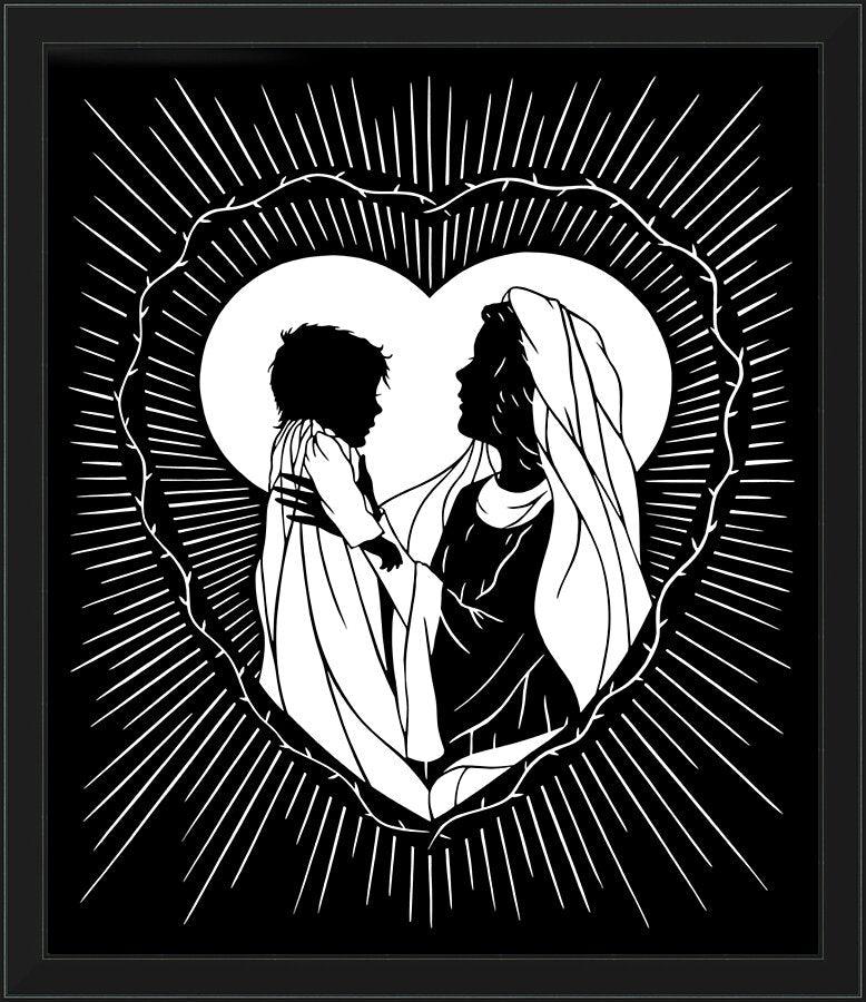 Wall Frame Black - Sweetest Gift, A Mother's Smile by Dan Paulos - Trinity Stores
