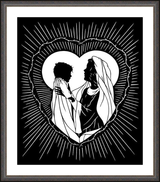Wall Frame Espresso, Matted - Sweetest Gift, A Mother's Smile by Dan Paulos - Trinity Stores