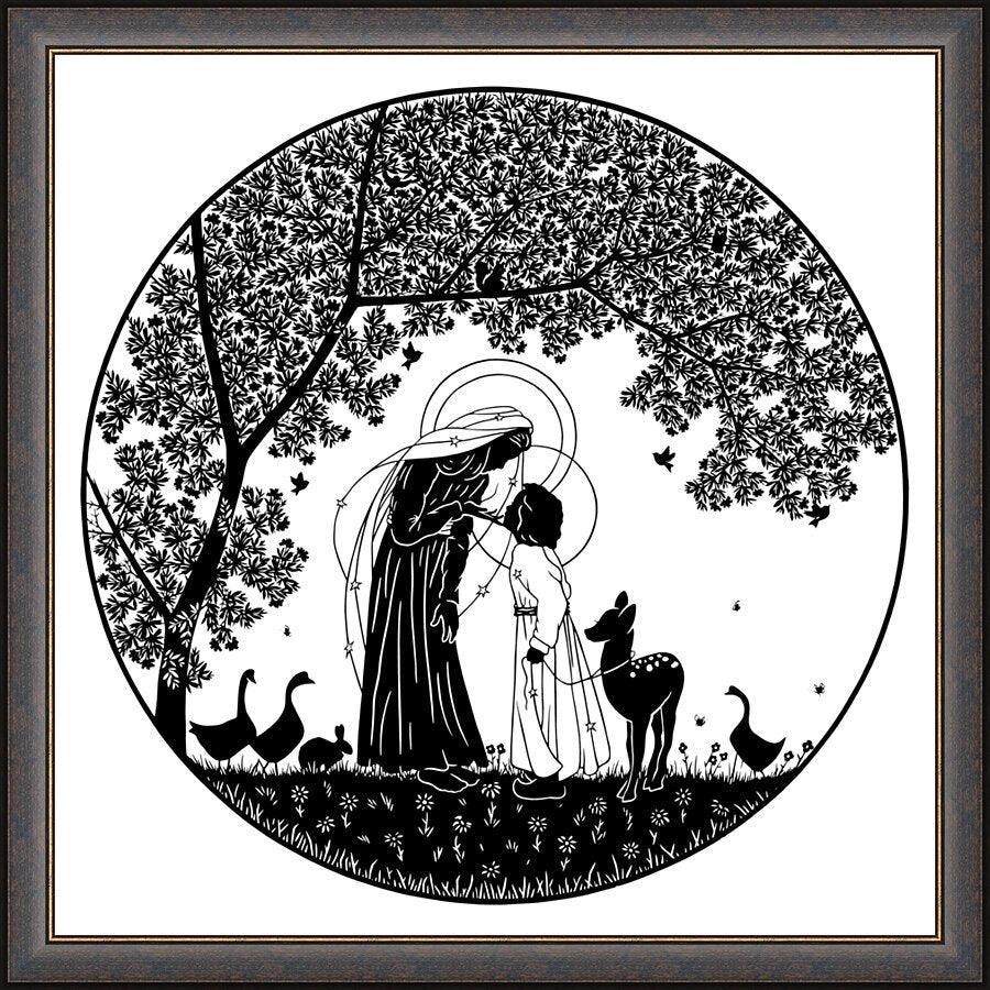 Wall Frame Espresso - But Who Will Take Care Of It by Dan Paulos - Trinity Stores