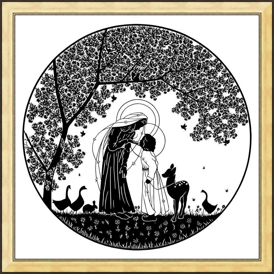 Wall Frame Gold - But Who Will Take Care Of It by Dan Paulos - Trinity Stores