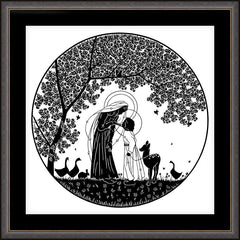 Wall Frame Espresso - But Who Will Take Care Of It by D. Paulos