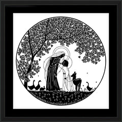 Wall Frame Black - But Who Will Take Care Of It by D. Paulos