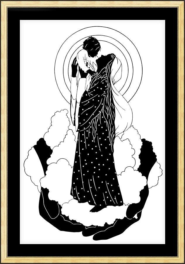 Wall Frame Gold, Matted - He's Put The Whole World In Her Hands by Dan Paulos - Trinity Stores