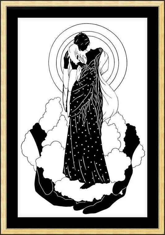 Wall Frame Gold, Matted - He's Put The Whole World In Her Hands by Dan Paulos - Trinity Stores
