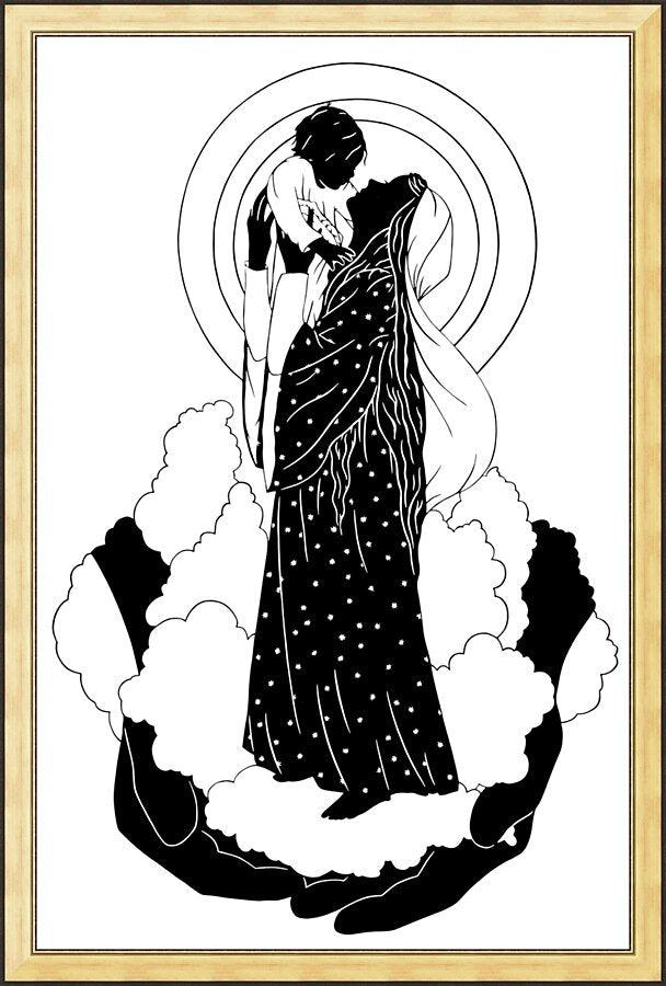 Wall Frame Gold - He's Put The Whole World In Her Hands by Dan Paulos - Trinity Stores