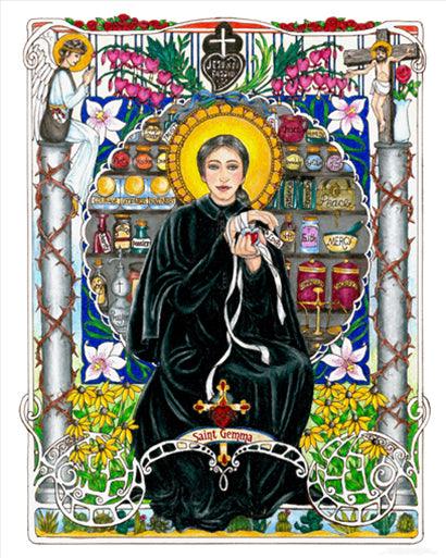 St. Gemma Galgani - Giclee Print by Brenda Nippert - Trinity Stores