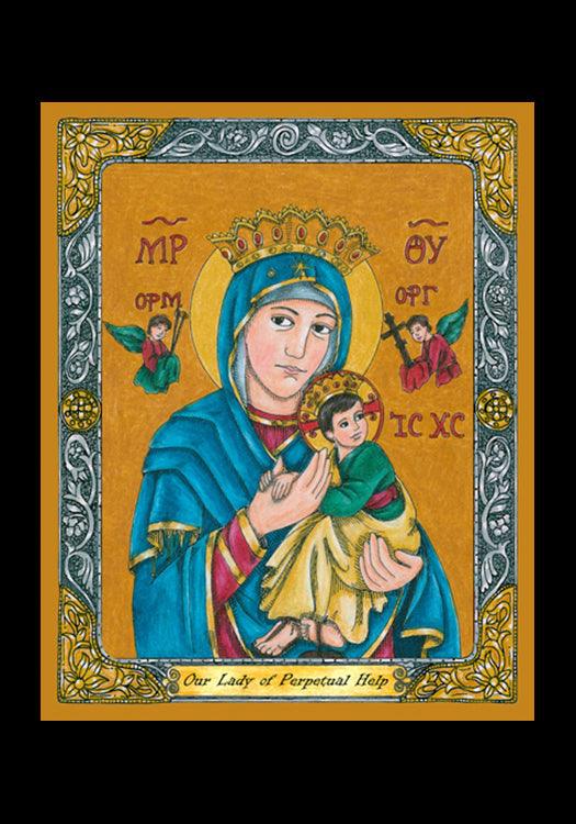 Our Lady of Perpetual Help - Holy Card by Brenda Nippert - Trinity Stores