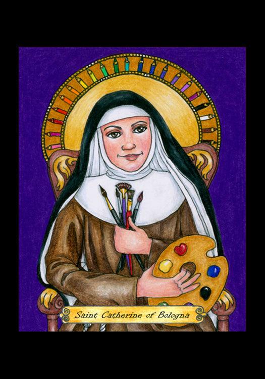 St. Catherine of Bologna - Holy Card by Brenda Nippert - Trinity Stores