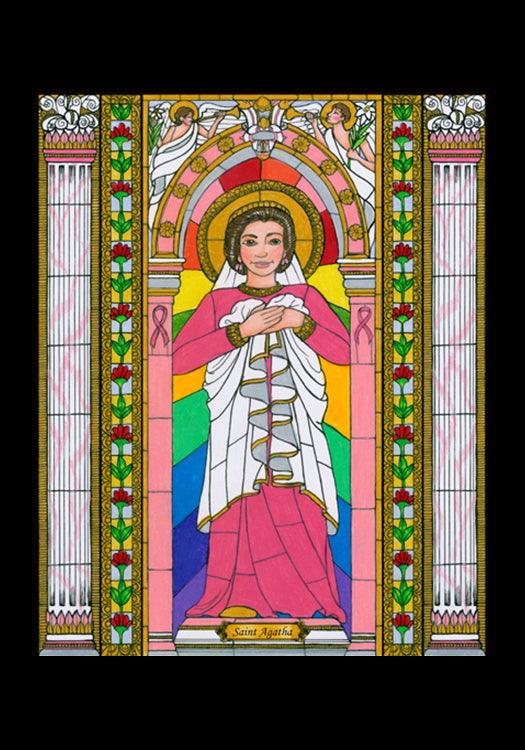 St. Agatha - Holy Card by Brenda Nippert - Trinity Stores