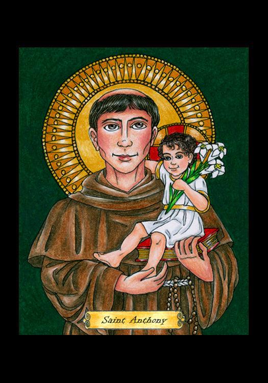 St. Anthony of Padua - Holy Card by Brenda Nippert - Trinity Stores