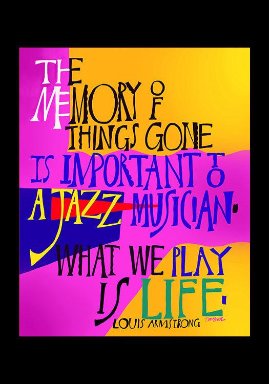 Louis Armstrong - Holy Card by Br. Mickey McGrath, OSFS - Trinity Stores