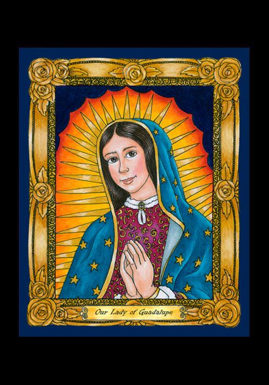 Our Lady of Guadalupe - Holy Card by Brenda Nippert - Trinity Stores