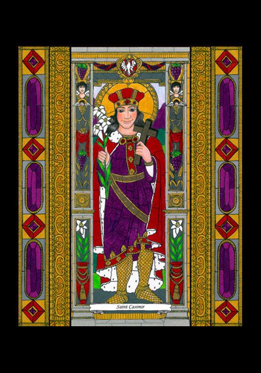 St. Casimir - Holy Card by Brenda Nippert - Trinity Stores