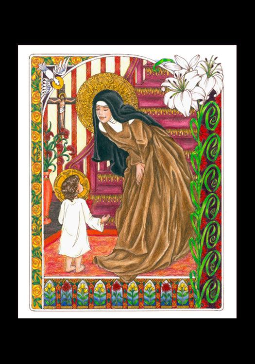 St. Teresa of Avila - Holy Card by Brenda Nippert - Trinity Stores