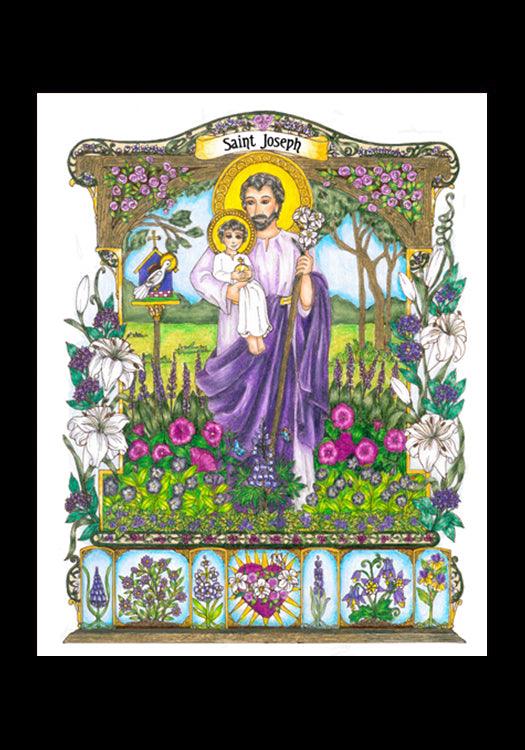 St. Joseph - Holy Card by Brenda Nippert - Trinity Stores