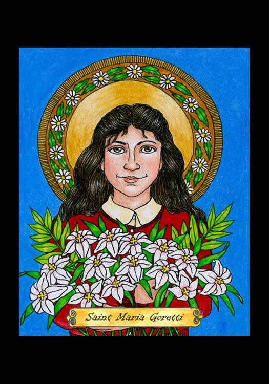 St. Maria Goretti - Holy Card by Brenda Nippert - Trinity Stores
