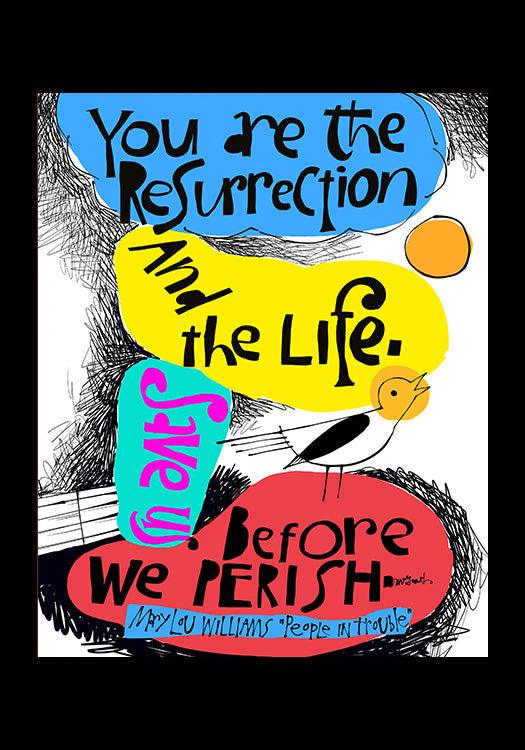 Save Us Before We Perish - Holy Card by Br. Mickey McGrath, OSFS - Trinity Stores