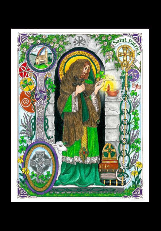 St. Patrick - Holy Card by Brenda Nippert - Trinity Stores
