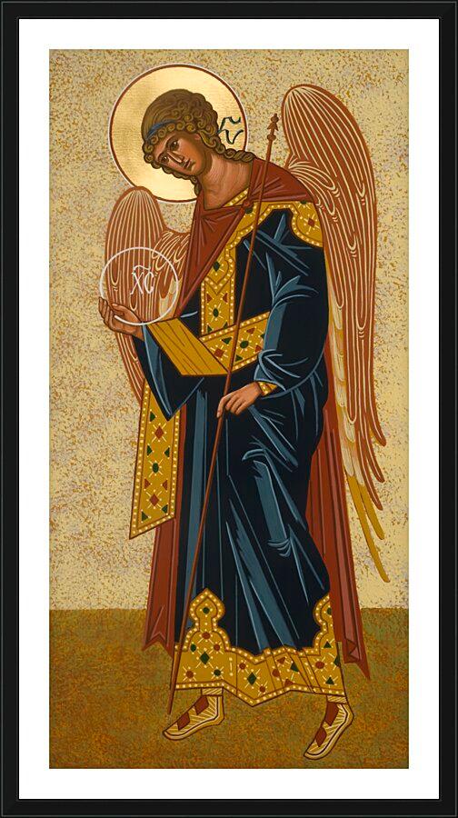 Wall Frame Black, Matted - St. Gabriel Archangel by Joan Cole - Trinity Stores