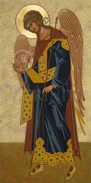 Wall Frame Espresso, Matted - St. Gabriel Archangel by Joan Cole - Trinity Stores