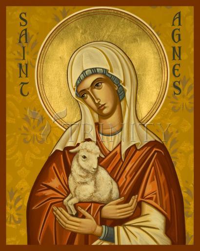 Metal Print - St. Agnes by Joan Cole - Trinity Stores