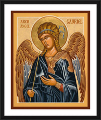 Wall Frame Black - St. Gabriel Archangel by J. Cole