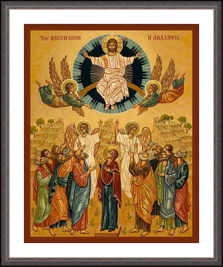 Wall Frame Espresso, Matted - Ascension by Joan Cole - Trinity Stores