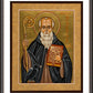 Wall Frame Espresso, Matted - St. Benedict of Nursia by Joan Cole - Trinity Stores