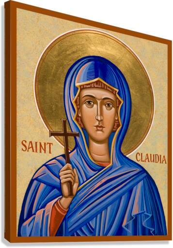 Canvas Print - St. Claudia by Joan Cole - Trinity Stores
