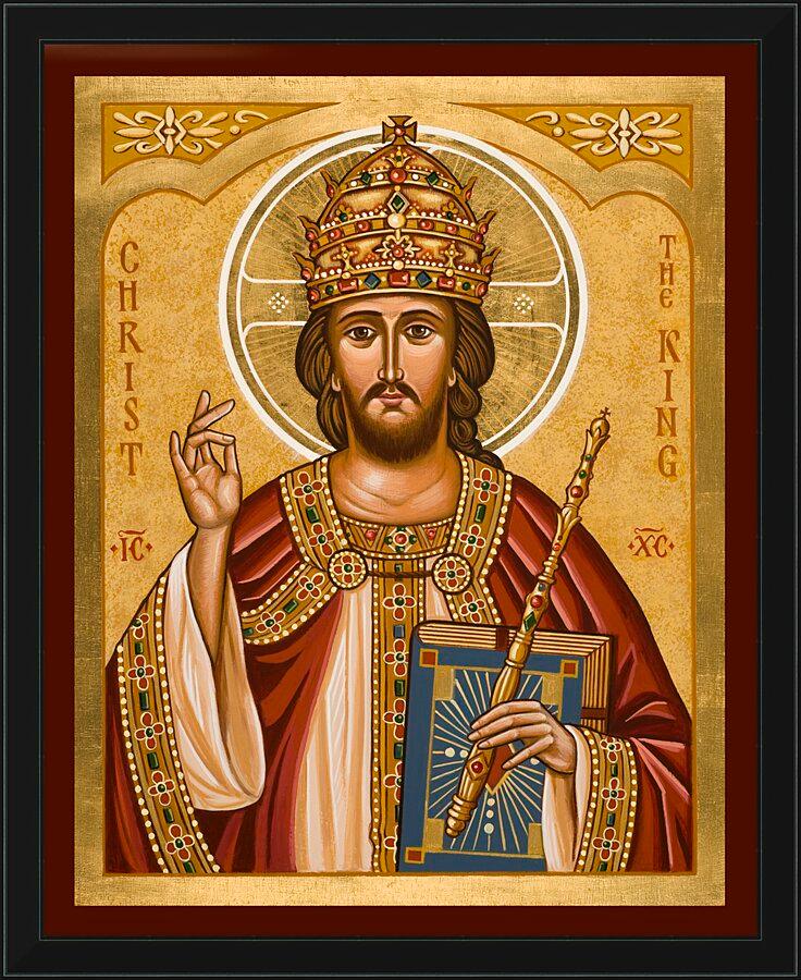 Wall Frame Black - Christ the King by Joan Cole - Trinity Stores