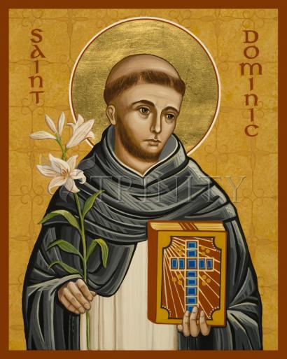 Wall Frame Espresso, Matted - St. Dominic by Joan Cole - Trinity Stores