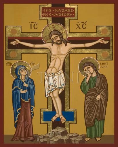 Metal Print - Crucifixion by Joan Cole - Trinity Stores